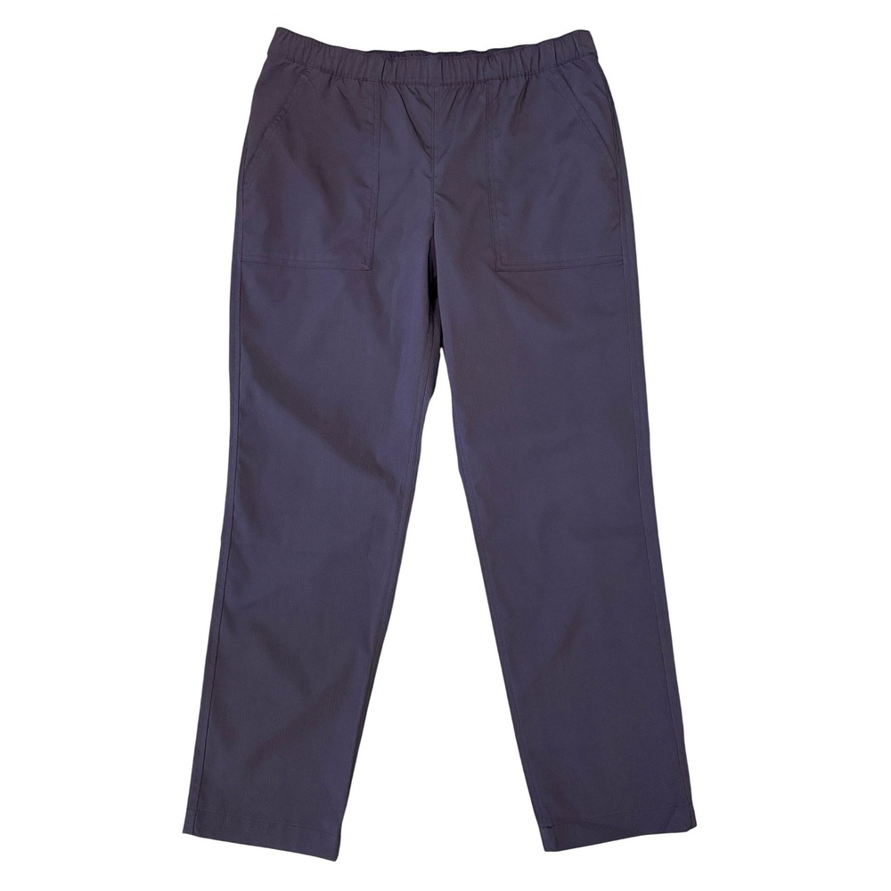 Eddie Bauer Womens‎ Black Ripstop Pull On Hiking Pants Water Repellent Med